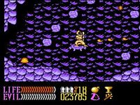 une photo d'Ã©cran de Wizards and Warriors 3 sur Nintendo Nes